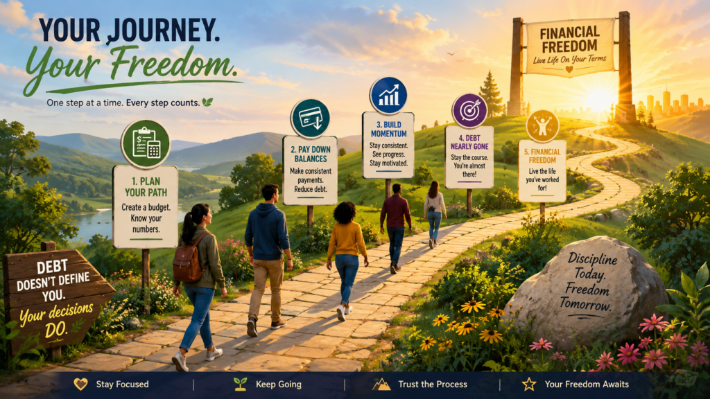 The Debt Freedom Roadmap: A Step-by-Step Guide to Paying Off Debt Fast